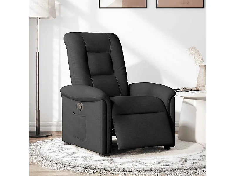 Sillón de relax | Silla | Sillón reclinable eléctrico de tela negro SHL5362