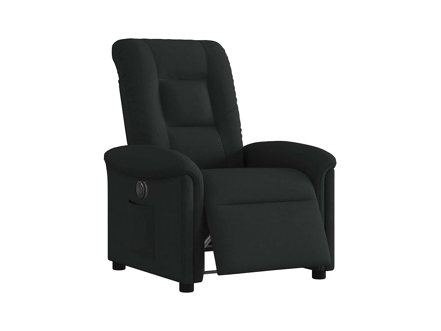 Poltrona elétrica reclinável tecido preto SHL865999