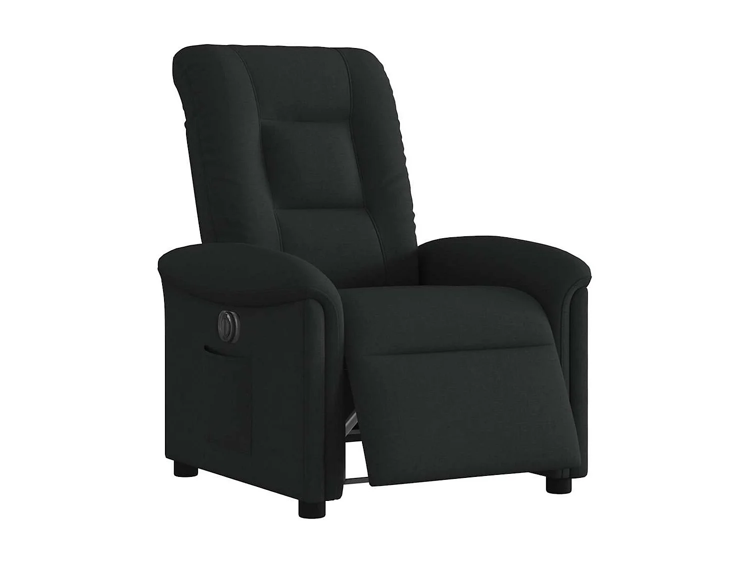 Fauteuil inclinable électrique-Chaise de relax-Fauteuil TV Noir Tissu SHL3918