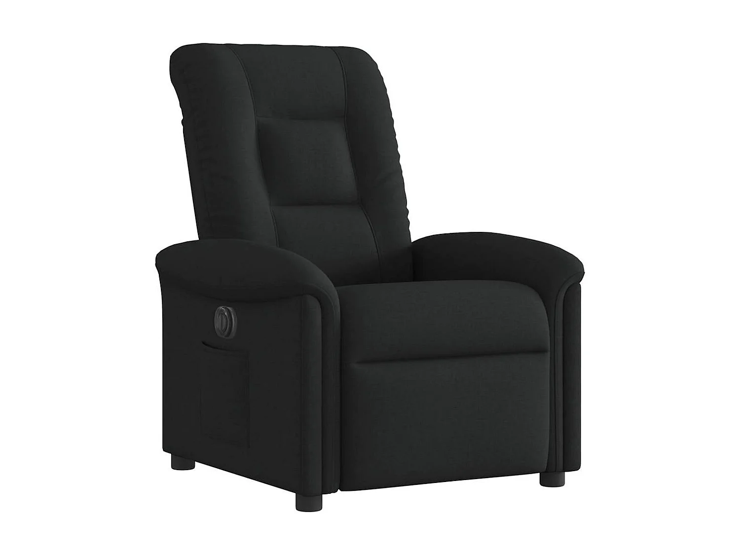 Fauteuil inclinable électrique-Chaise de relax-Fauteuil TV Noir Tissu SHL3918