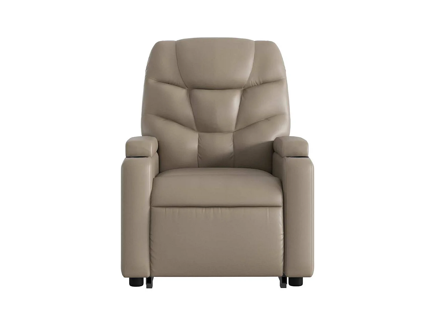 Sillón de relax | Sillón reclinable elevable cuero artificial color capuchino SHL4790