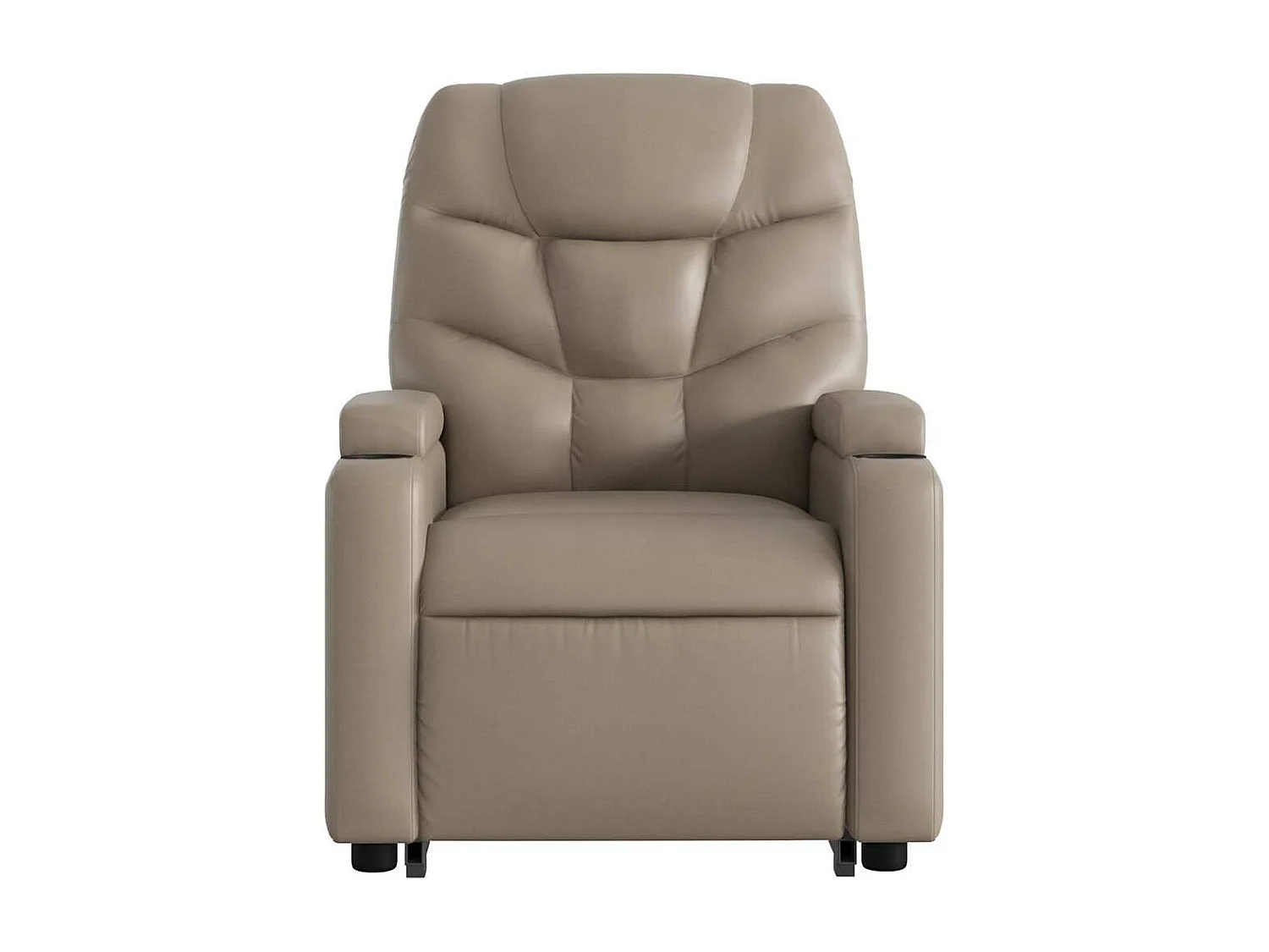 Relaxsessel | Lounge Sessel für Wohnzimmer mit Aufstehhilfe Cappuccino-Braun Kunstleder SHL6593