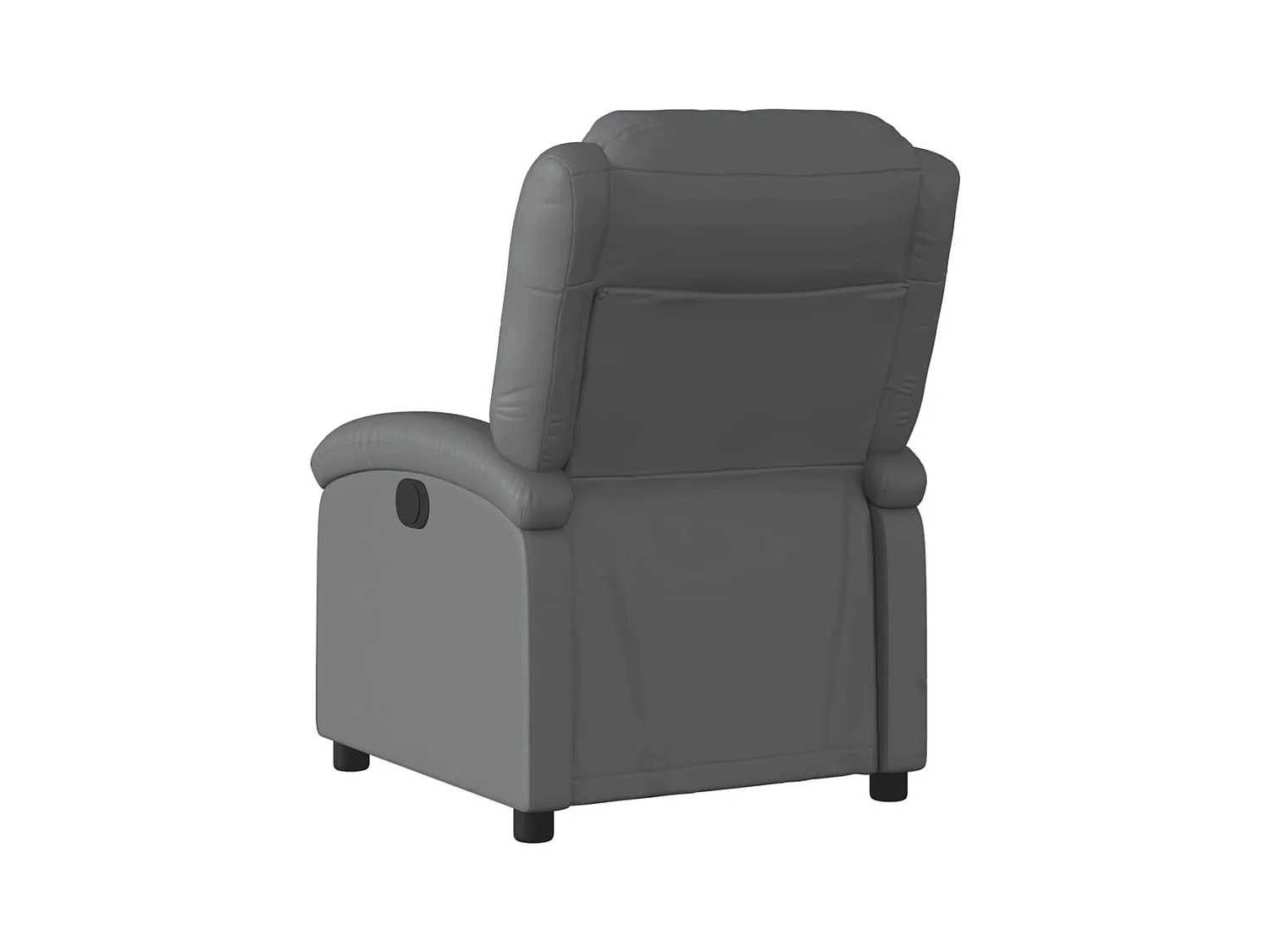 Fauteuil inclinable-Chaise de relax-Fauteuil salon gris similicuir SHL5311