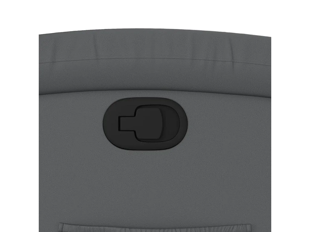 Fauteuil inclinable-Chaise de relax-Fauteuil salon gris similicuir SHL5311