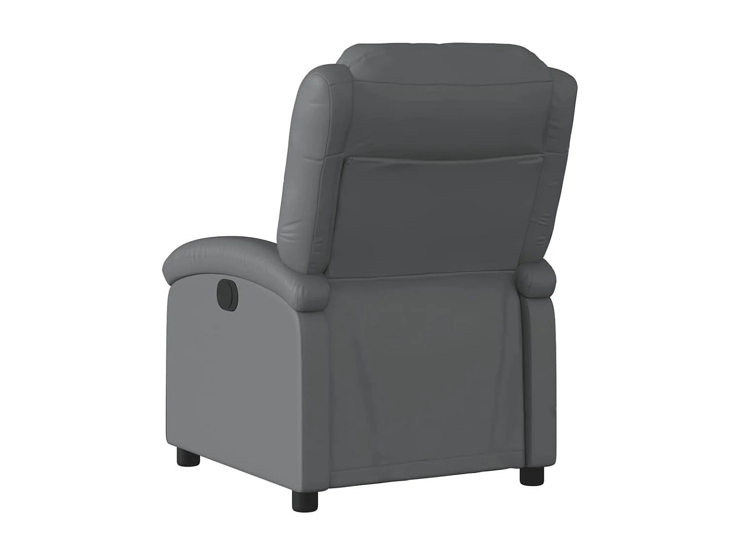 Fauteuil inclinable-Chaise de relax-Fauteuil salon gris similicuir SHL5311