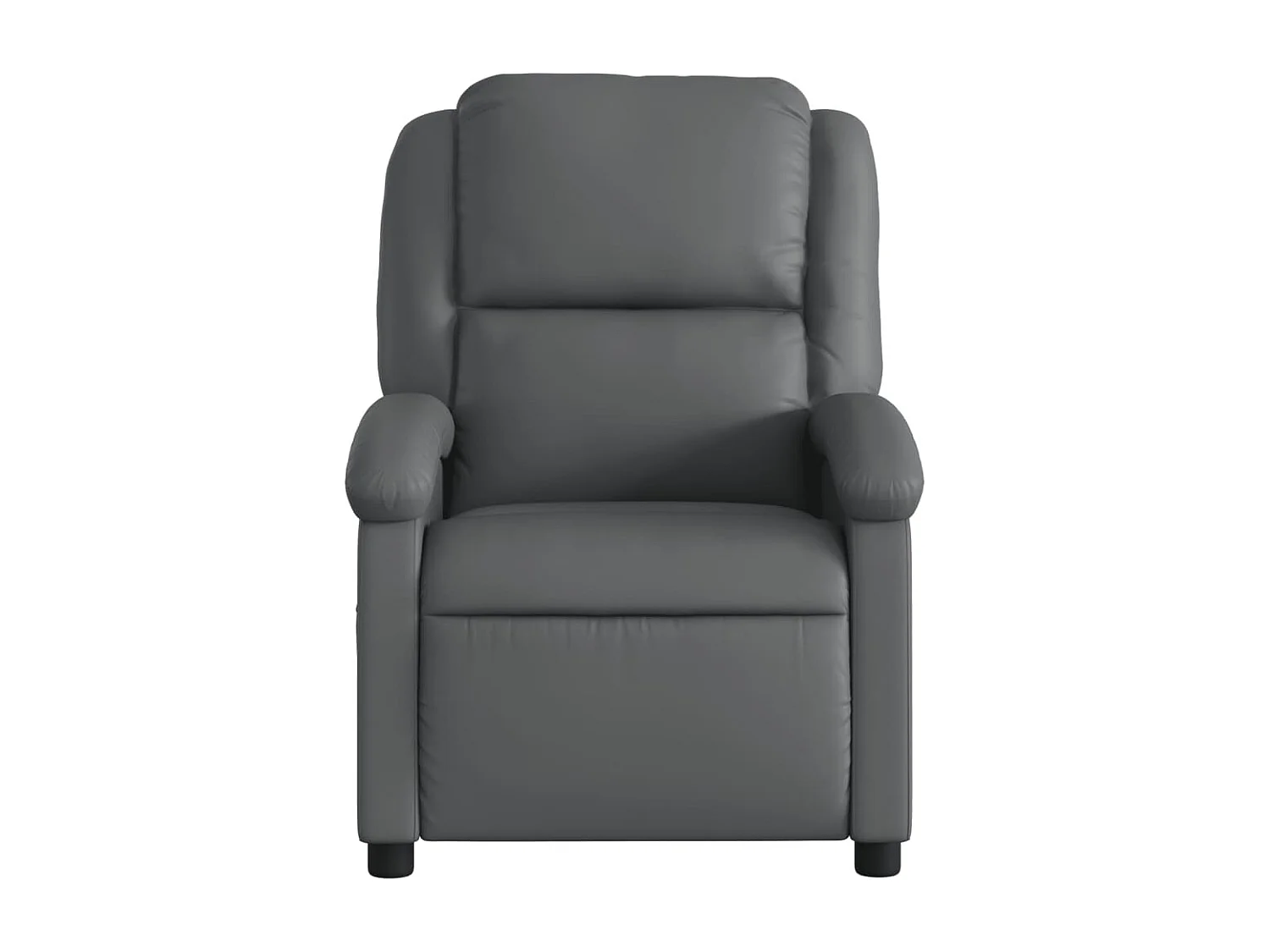 Fauteuil inclinable-Chaise de relax-Fauteuil salon gris similicuir SHL5311