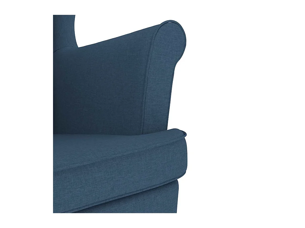 Sillón de salón | Silla de relax | Sillón de tela azul 74x84x100 cm SHL8482