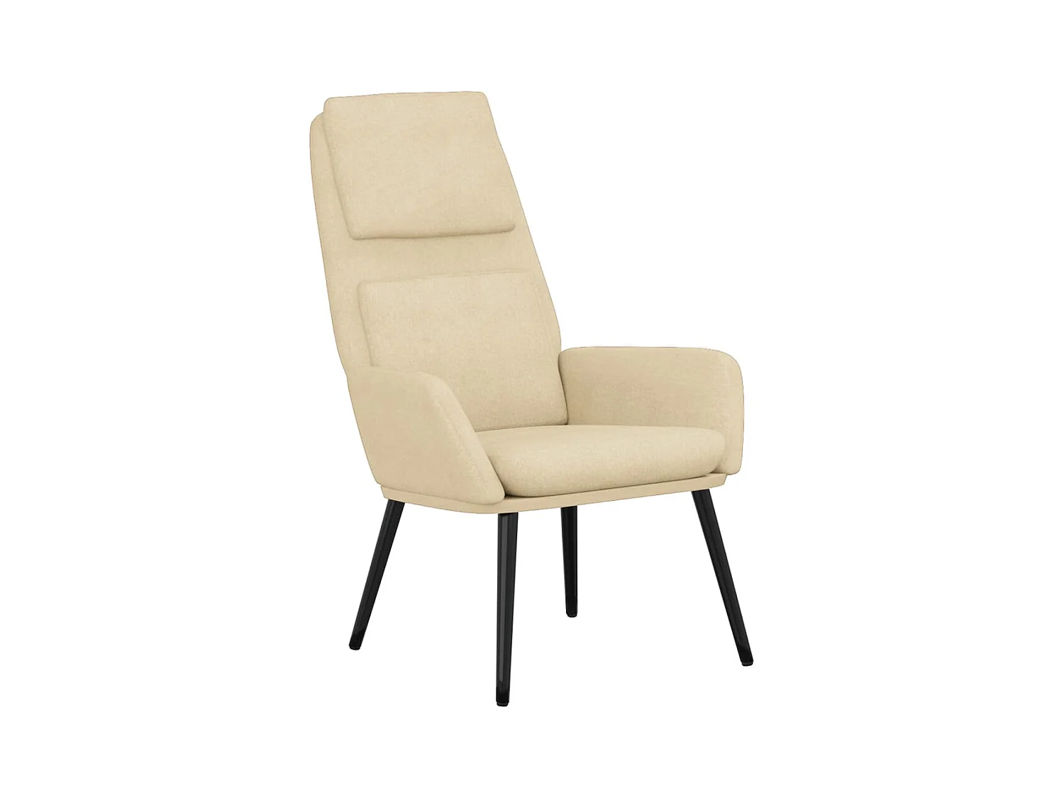 Sillón de relax | Silla de relax de tela color crema SHL4708