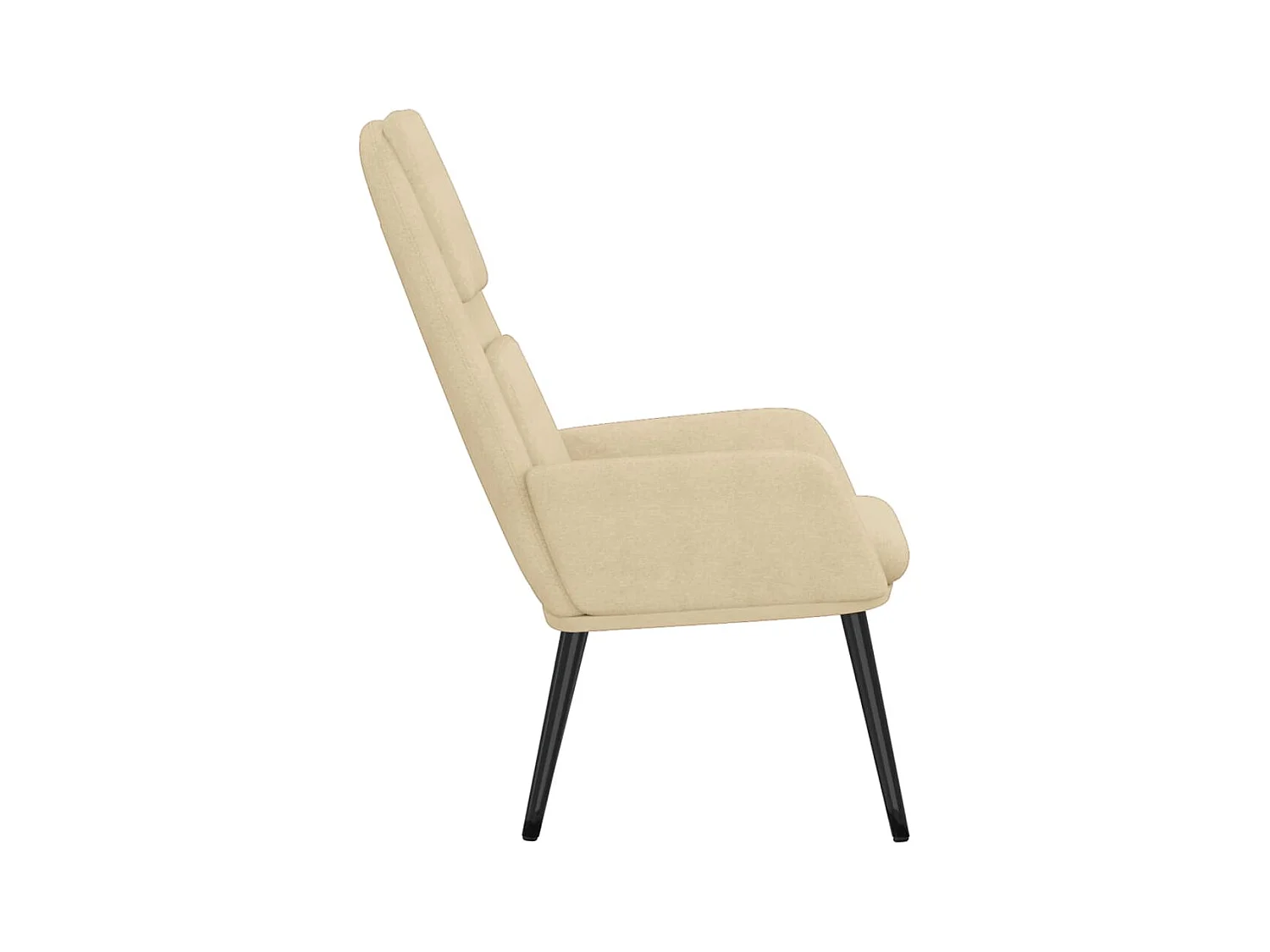 Sillón de relax | Silla de relax de tela color crema SHL4708