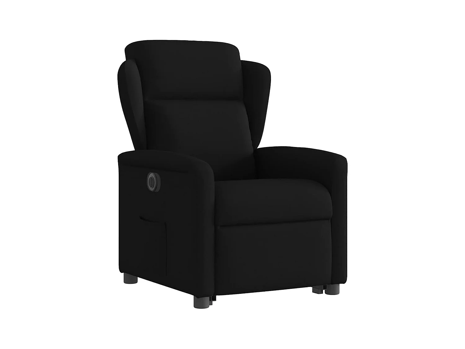 Silla de relax | Sillón eléctrico reclinable elevable de tela negro SHL9315