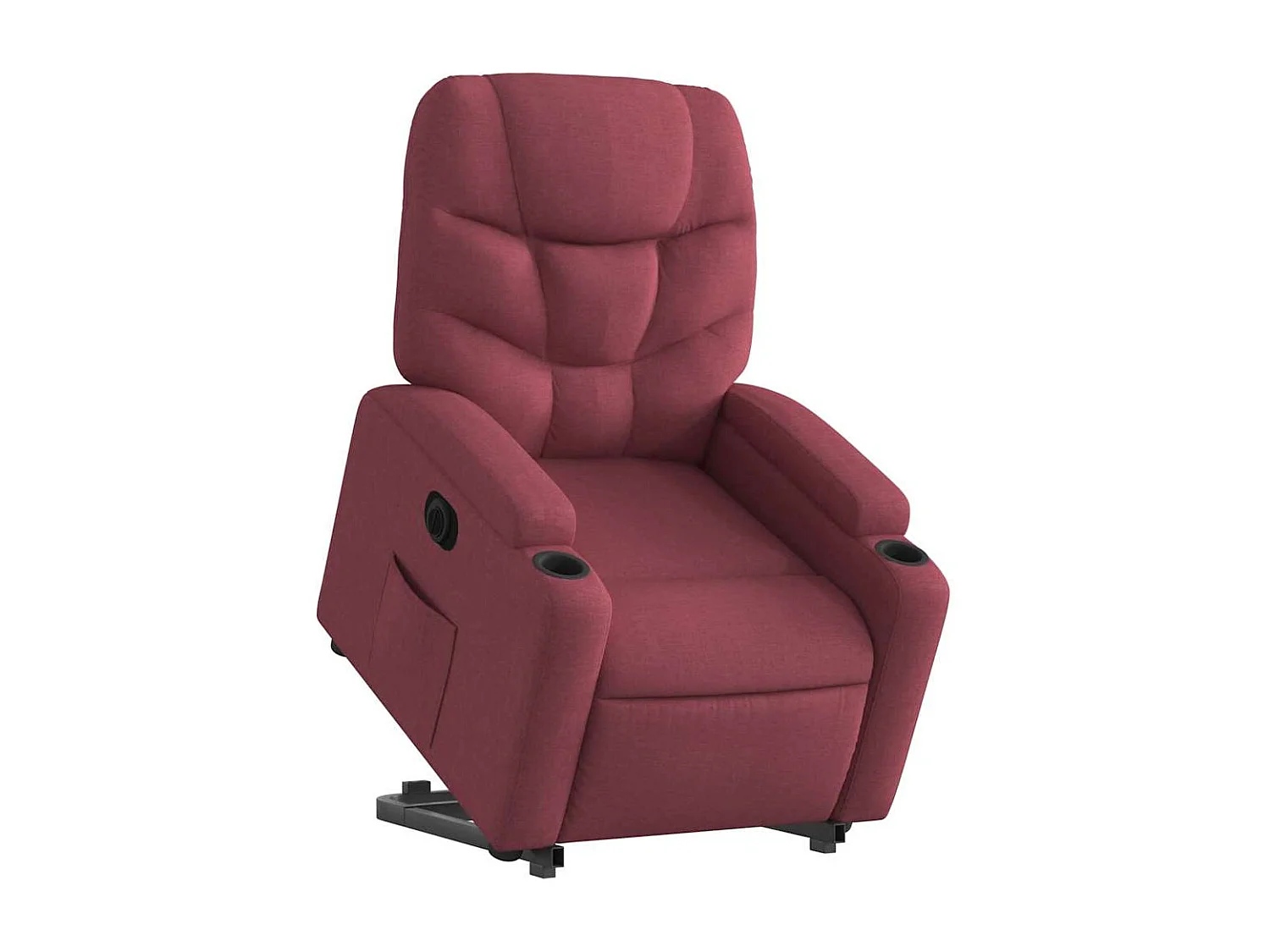 Poltrona Confortável | Poltrona reclinável elevatória elétrica tecido vermelho-tinto SHL429494