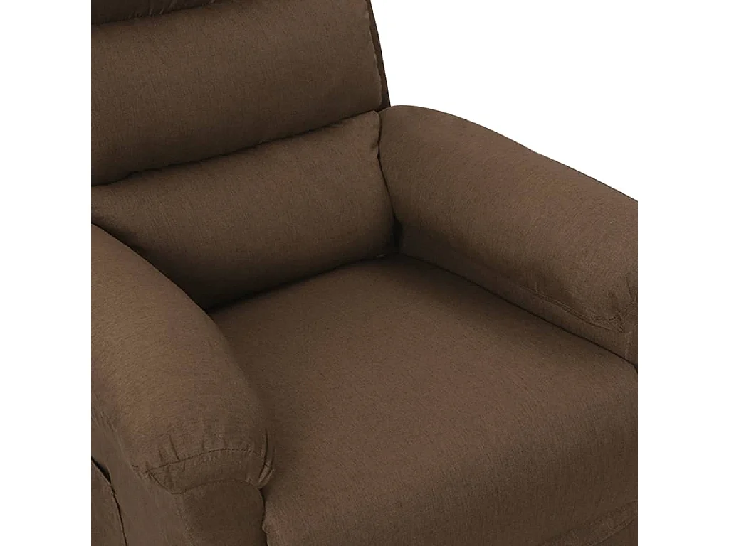 Relaxstoel | Fauteuil | Bureaustoel verstelbaar stof bruin