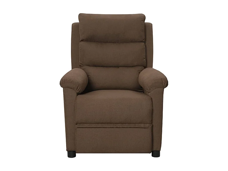 Relaxstoel | Fauteuil | Bureaustoel verstelbaar stof bruin