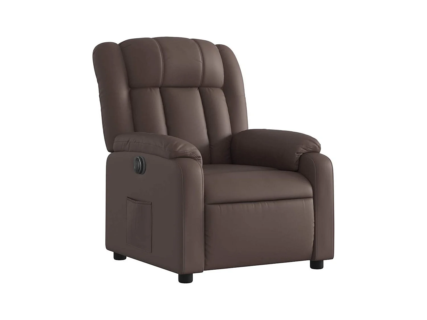 Sillón de relax | Silla | Sillón reclinable eléctrico de cuero sintético marrón SHL7590