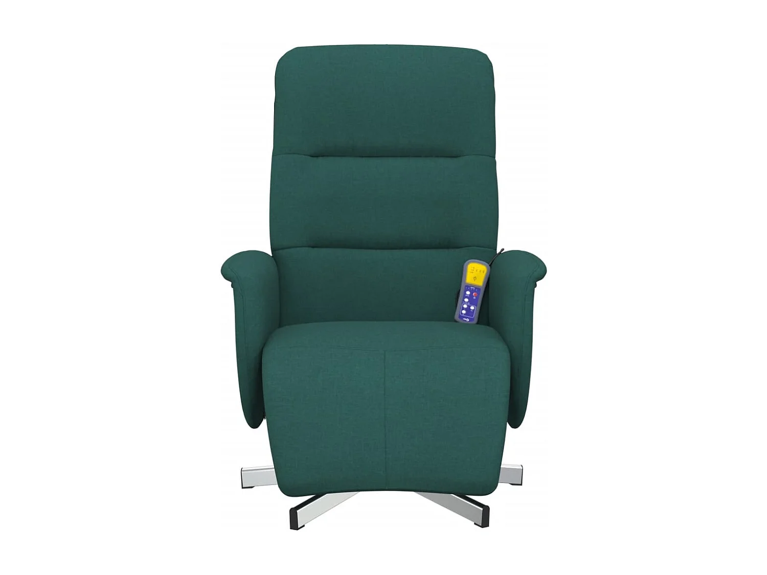 Massagesessel mit Fußteil Dunkelgrün Stoff SHL23548