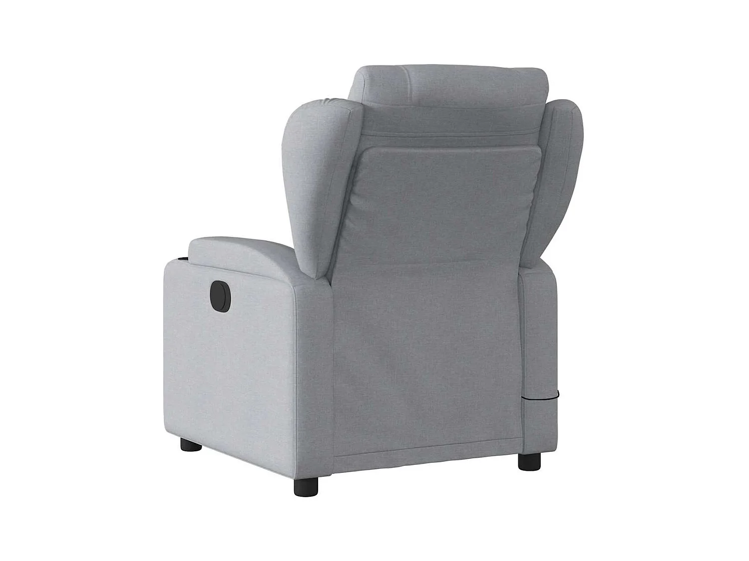 Sillón de relax | Sillón reclinable de masaje de tela gris claro SHL7286