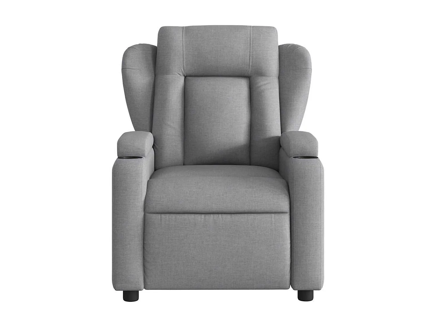 Fauteuil inclinable-Chaise de relax-Fauteuil de Massage Gris clair Tissu SHL1851