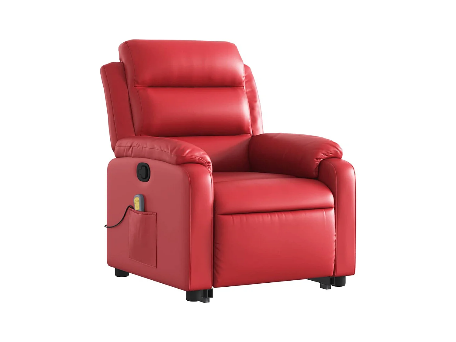 Sillón de relax | Sillón reclinable de masaje de pie cuero artificial rojo SHL8932