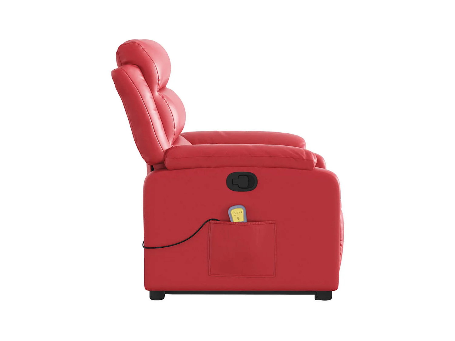 Sillón de relax | Sillón reclinable de masaje de pie cuero artificial rojo SHL8932
