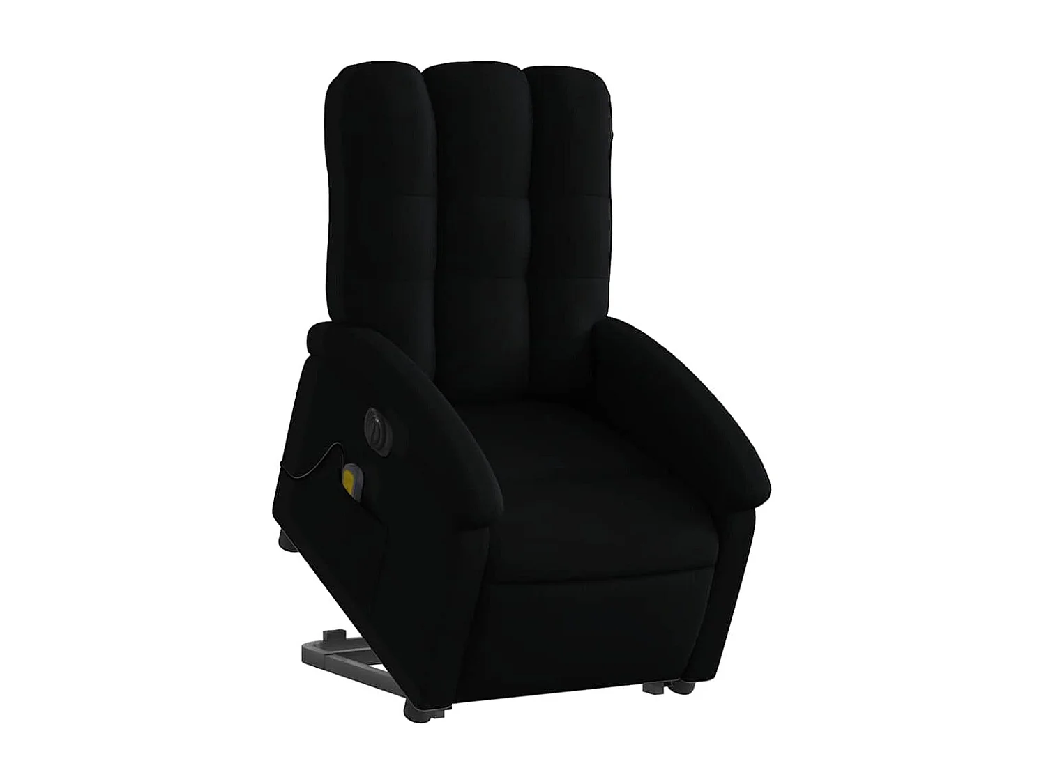 Elektrischer Massagesessel mit Aufstehhilfe | Relaxsessel Schwarz Stoff SHL49610
