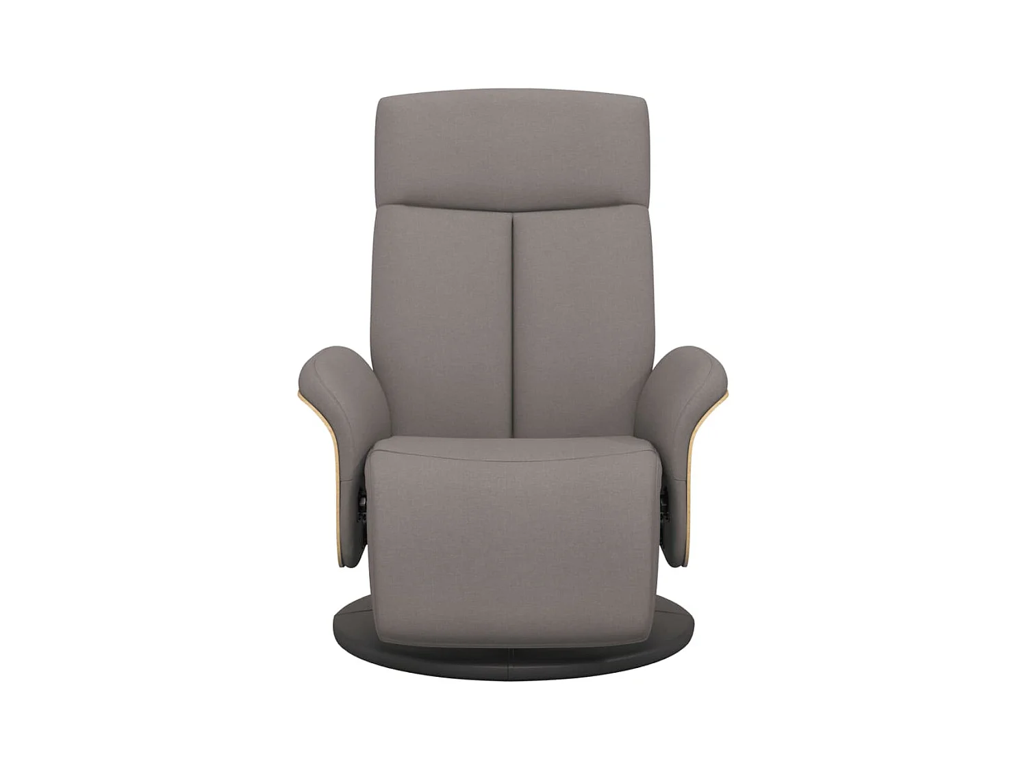 Sillón de relax | Sillón reclinable con reposapiés tela gris taupe SHL7095