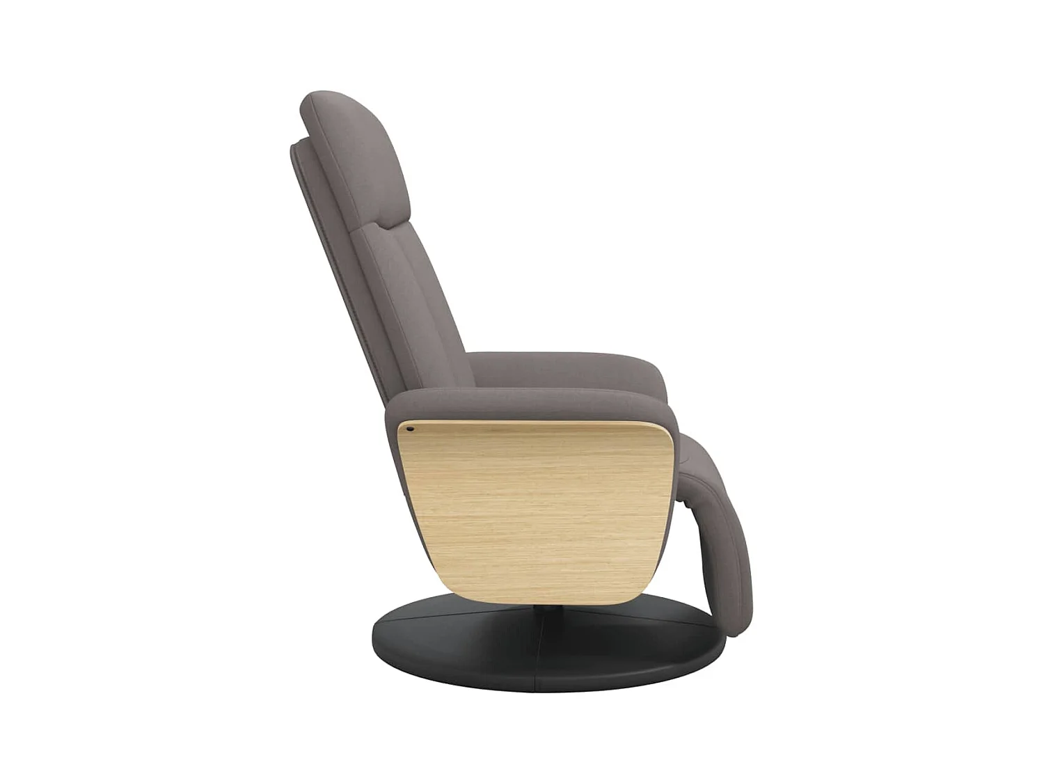Sillón de relax | Sillón reclinable con reposapiés tela gris taupe SHL7095