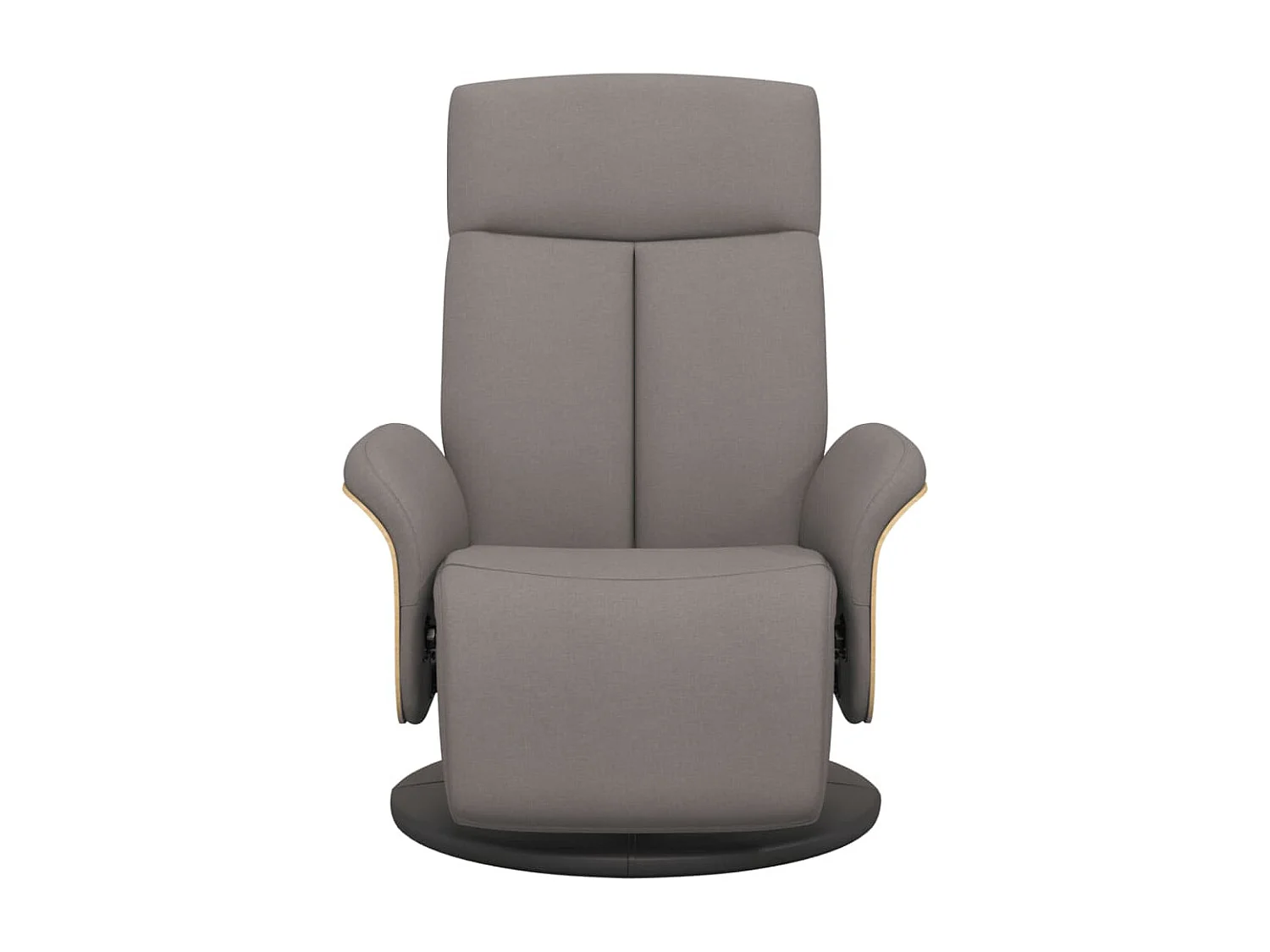 Relaxsessel | Lounge Sessel für Wohnzimmer mit Fußteil Taupe Stoff SHL64036