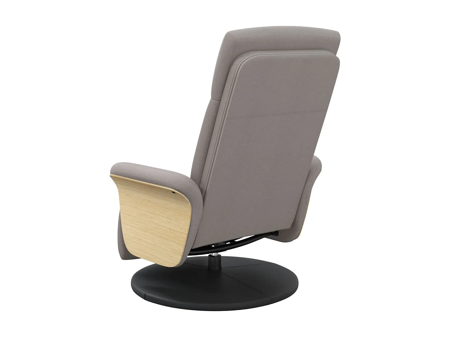 Relaxsessel | Lounge Sessel für Wohnzimmer mit Fußteil Taupe Stoff SHL64036