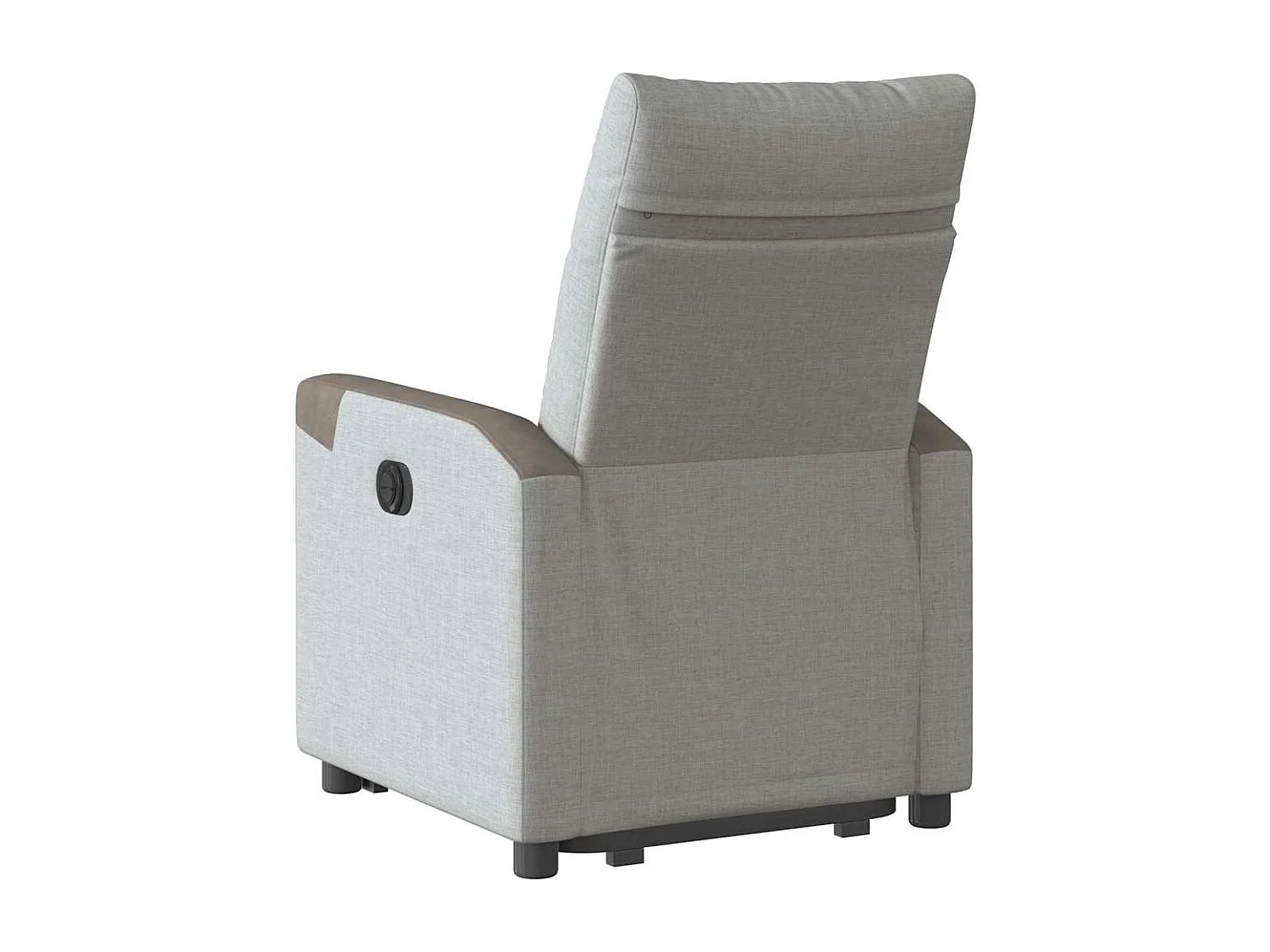 Silla de relax | Sillón eléctrico reclinable elevable de tela gris nube SHL6871