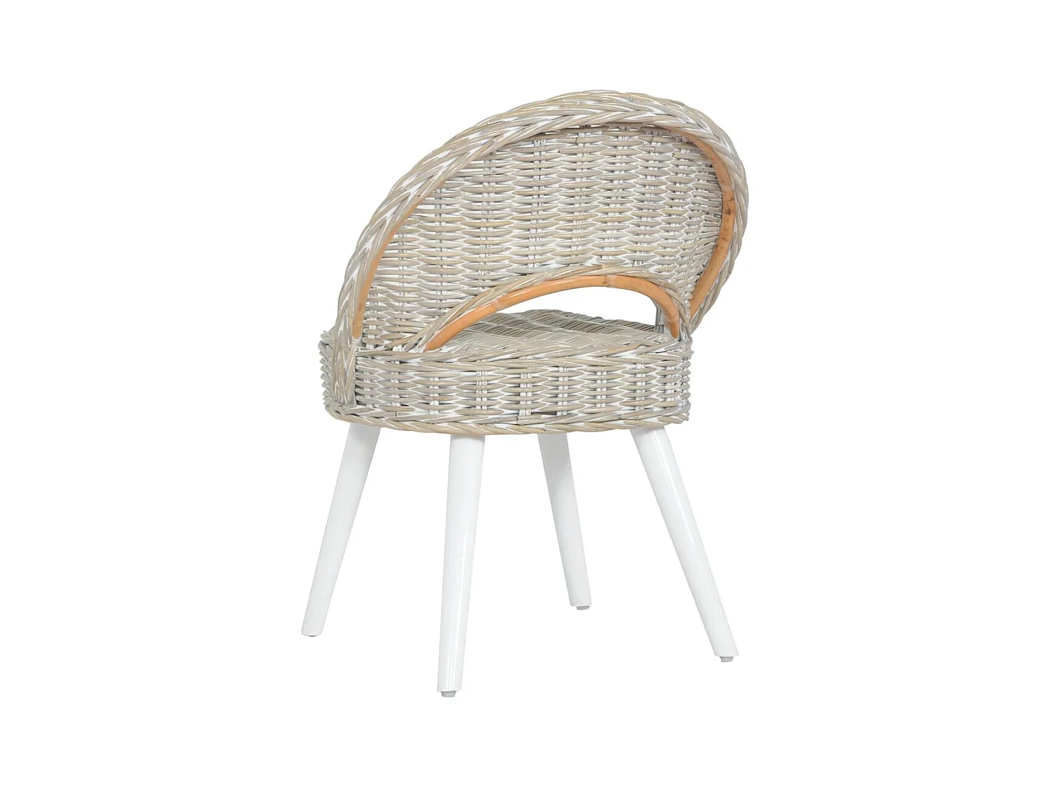 Cadeira em vime Kubu branco SHL242354