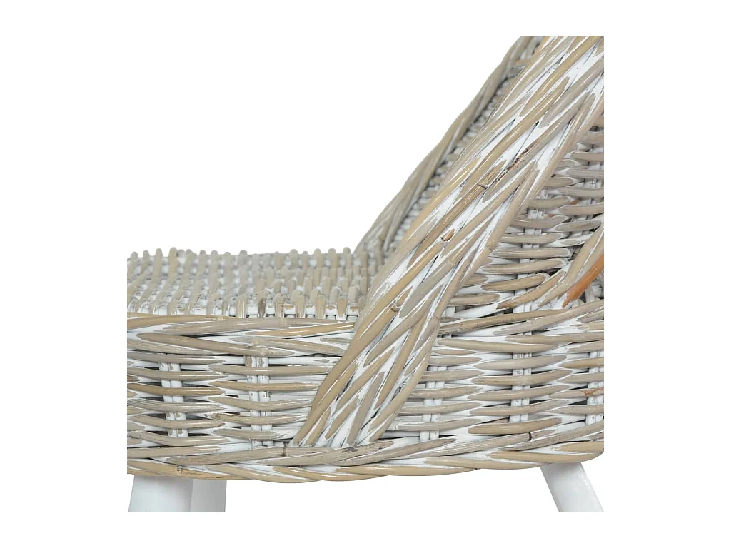 Cadeira em vime Kubu branco SHL242354