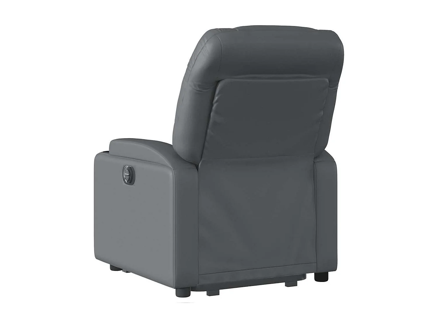 Fauteuil inclinable électrique-Chaise de relax-Fauteuil salon gris similicuir SHL2267