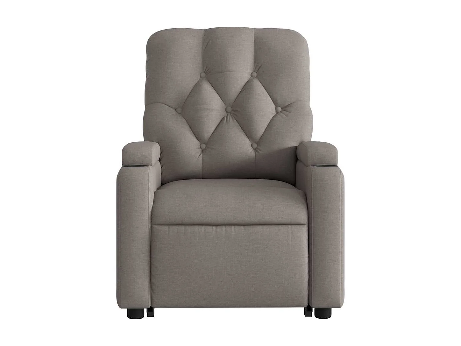 Relaxsessel | Lounge Sessel für Wohnzimmer mit Aufstehhilfe Taupe Stoff SHL39832