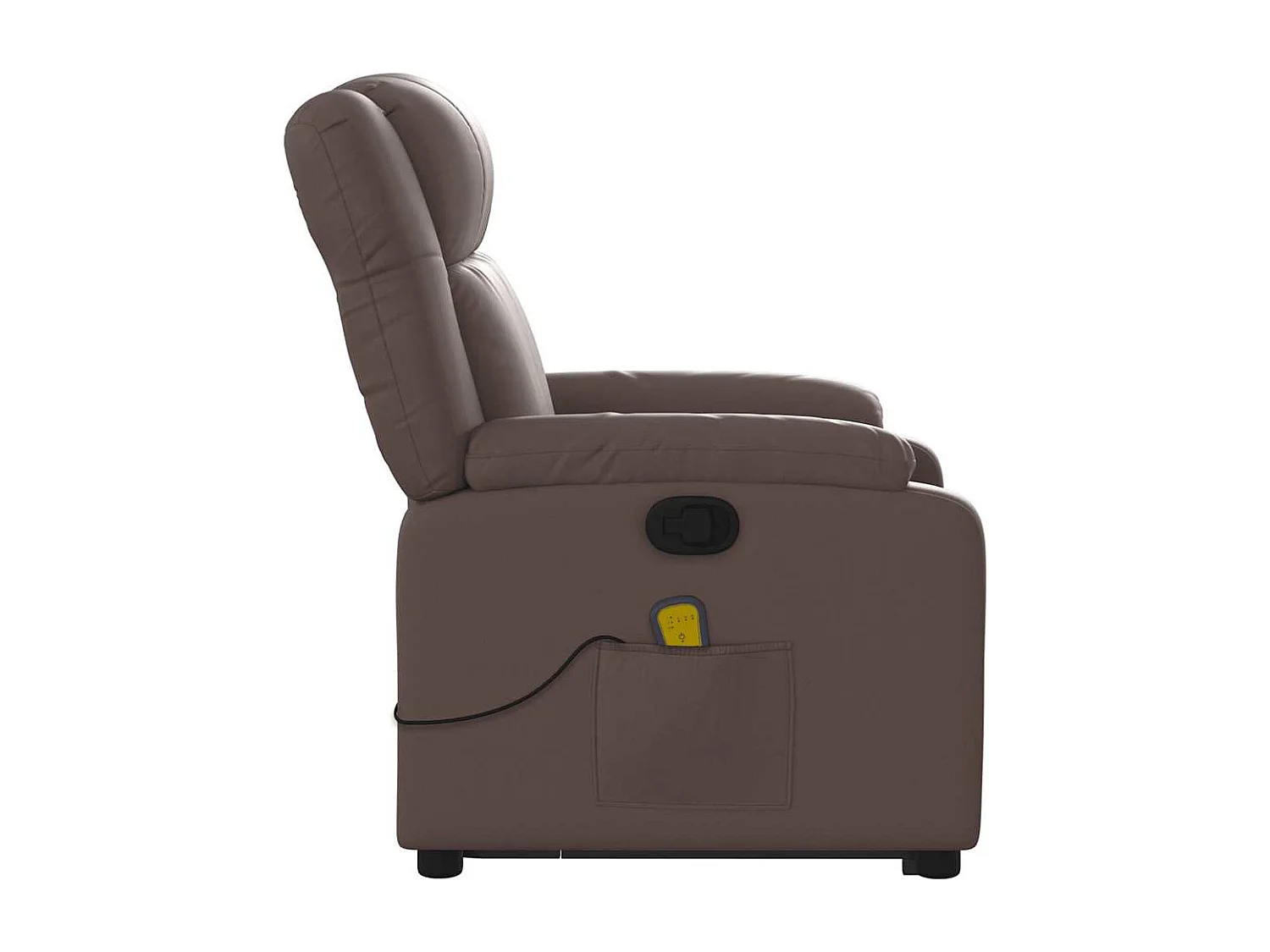 Massagesessel mit Aufstehhilfe | Relaxsessel Braun Kunstleder SHL39649