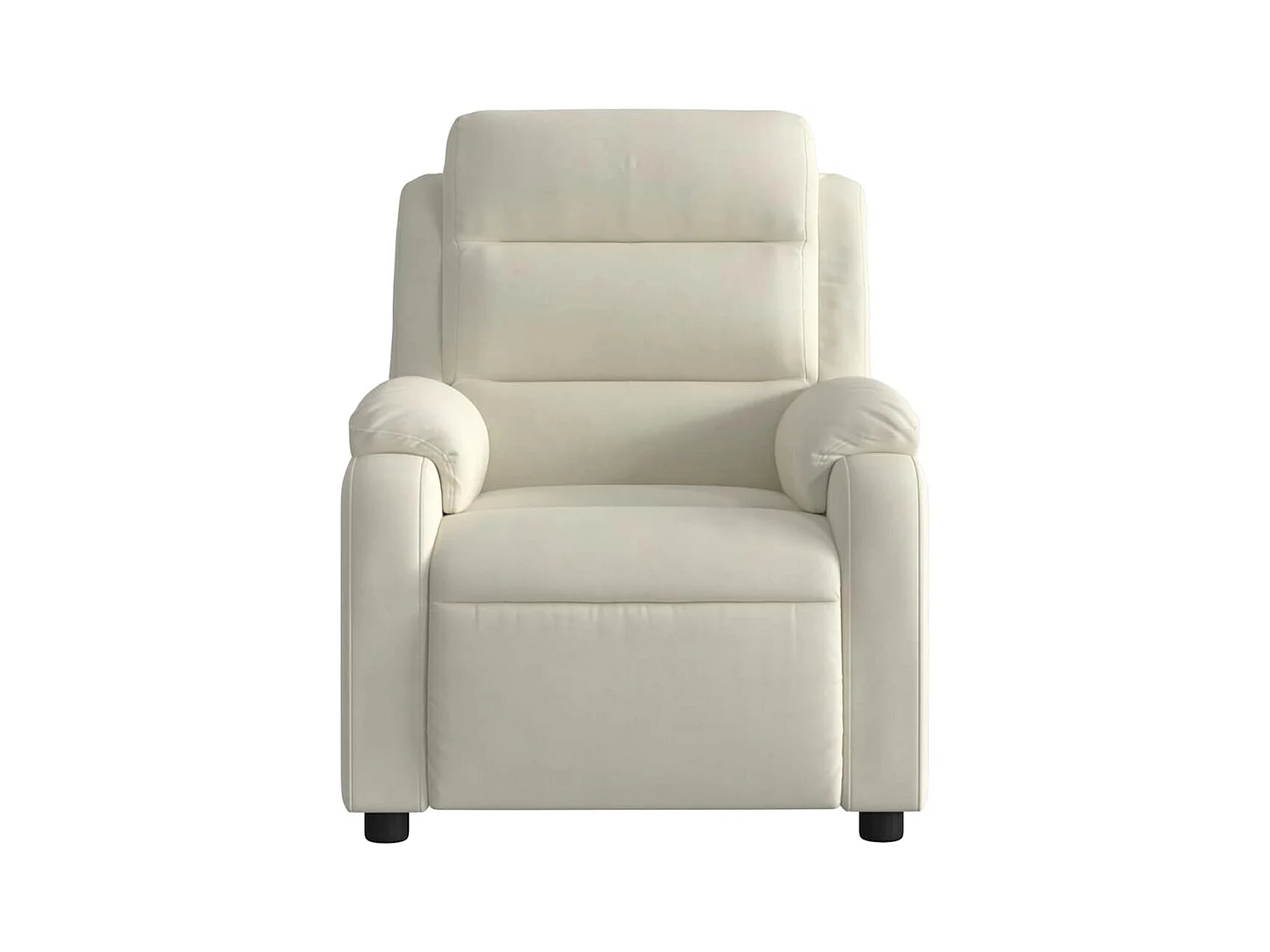 Sillón de relax | Sillón reclinable de masaje eléctrico terciopelo color crema SHL5337