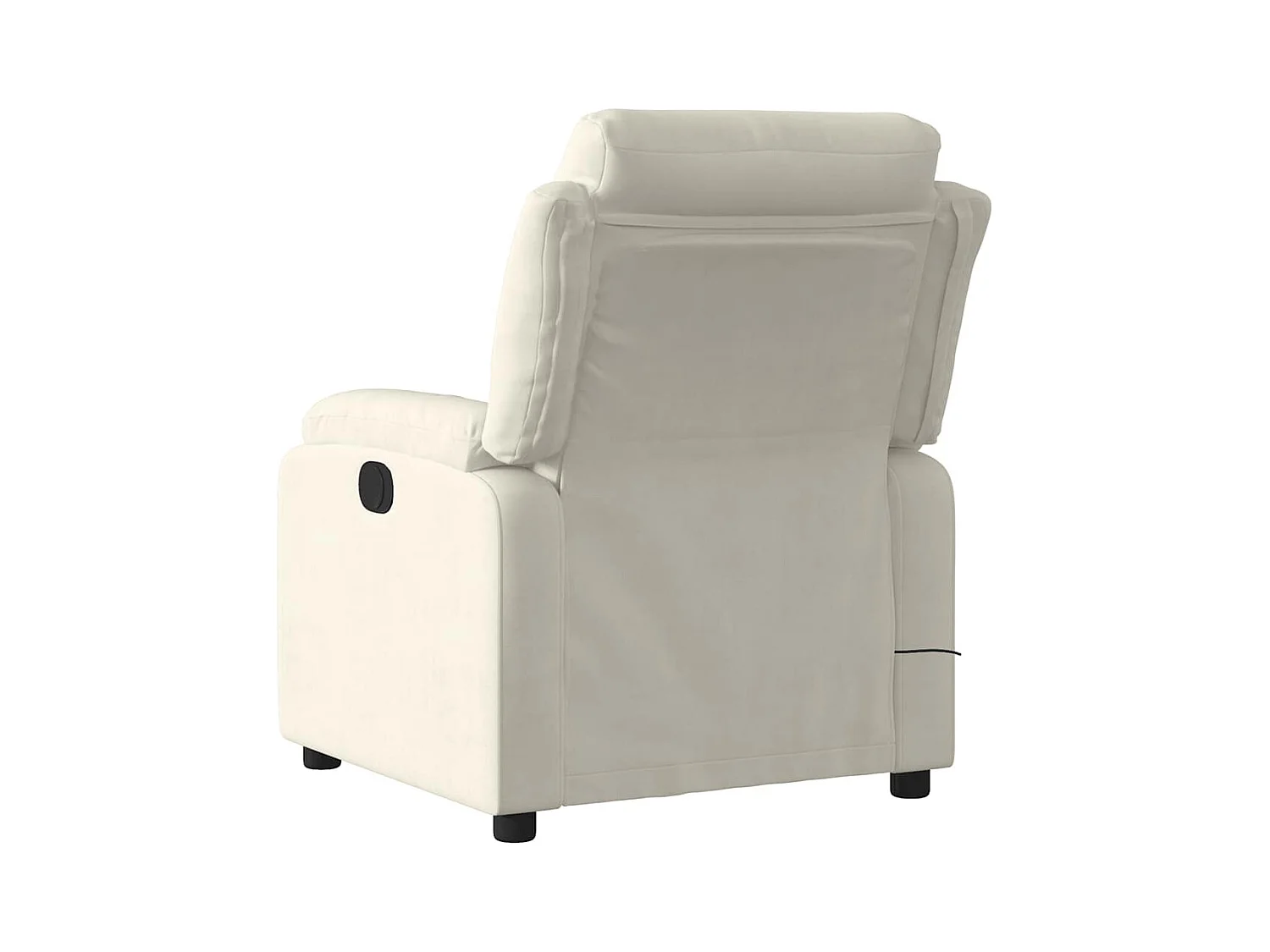 Sillón de relax | Sillón reclinable de masaje eléctrico terciopelo color crema SHL5337