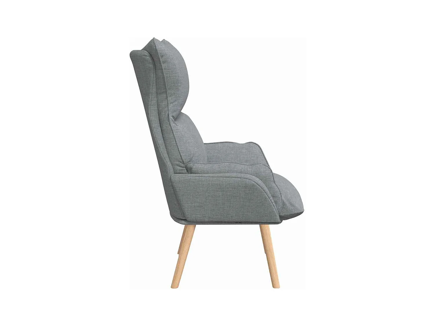 Sillón de relax | Silla Relax | Sillón de salón Gris claro 69x74x93 cm tela SHL5949