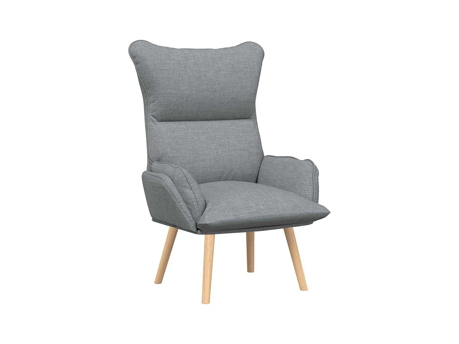 Fauteuil Salon-Chaise de relax Gris clair 69x74x93 cm tissu SHL4550