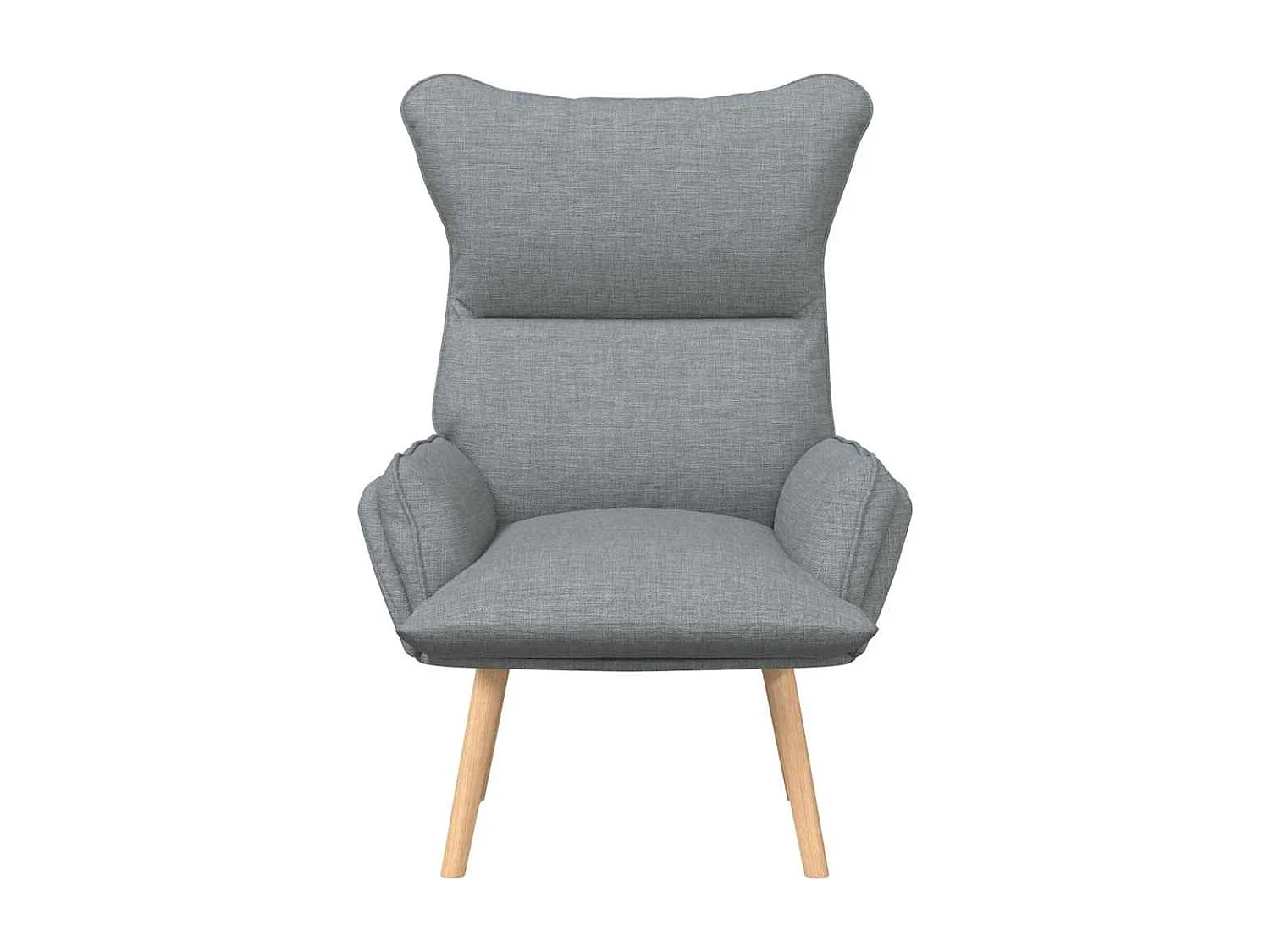 Fauteuil Salon-Chaise de relax Gris clair 69x74x93 cm tissu SHL4550