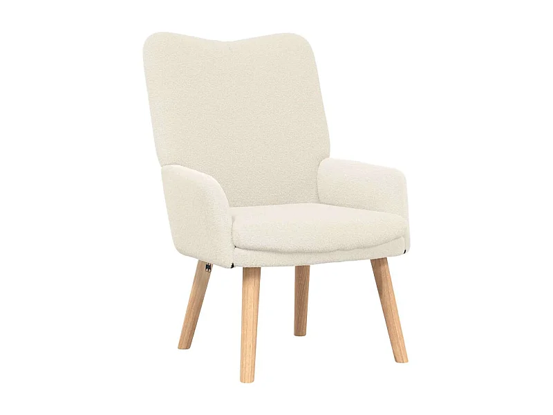 Sillón de relax | Silla Relax | Sillón de salón Crema 63x67x94 cm tela SHL4276