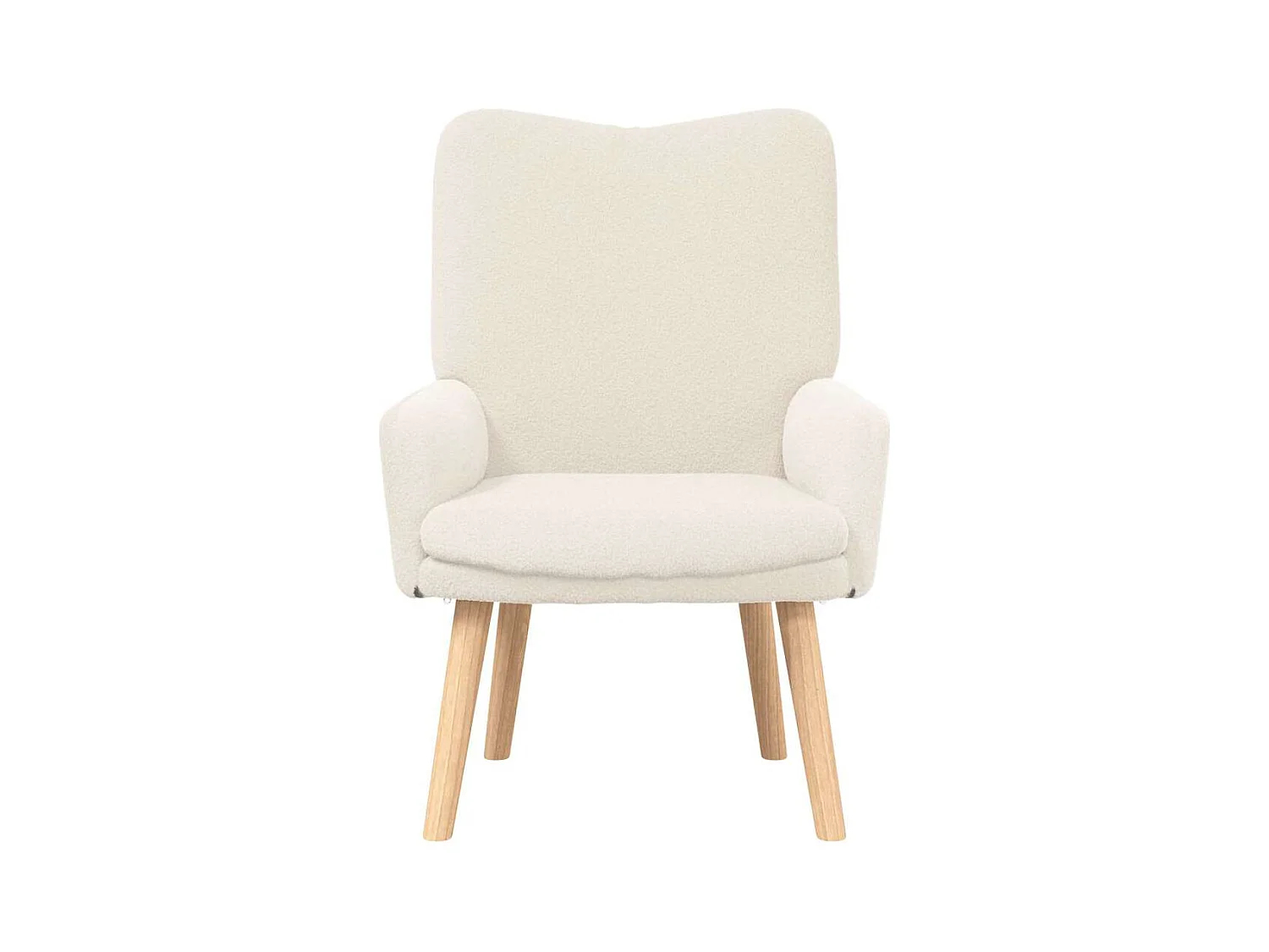 Sillón de relax | Silla Relax | Sillón de salón Crema 63x67x94 cm tela SHL4276