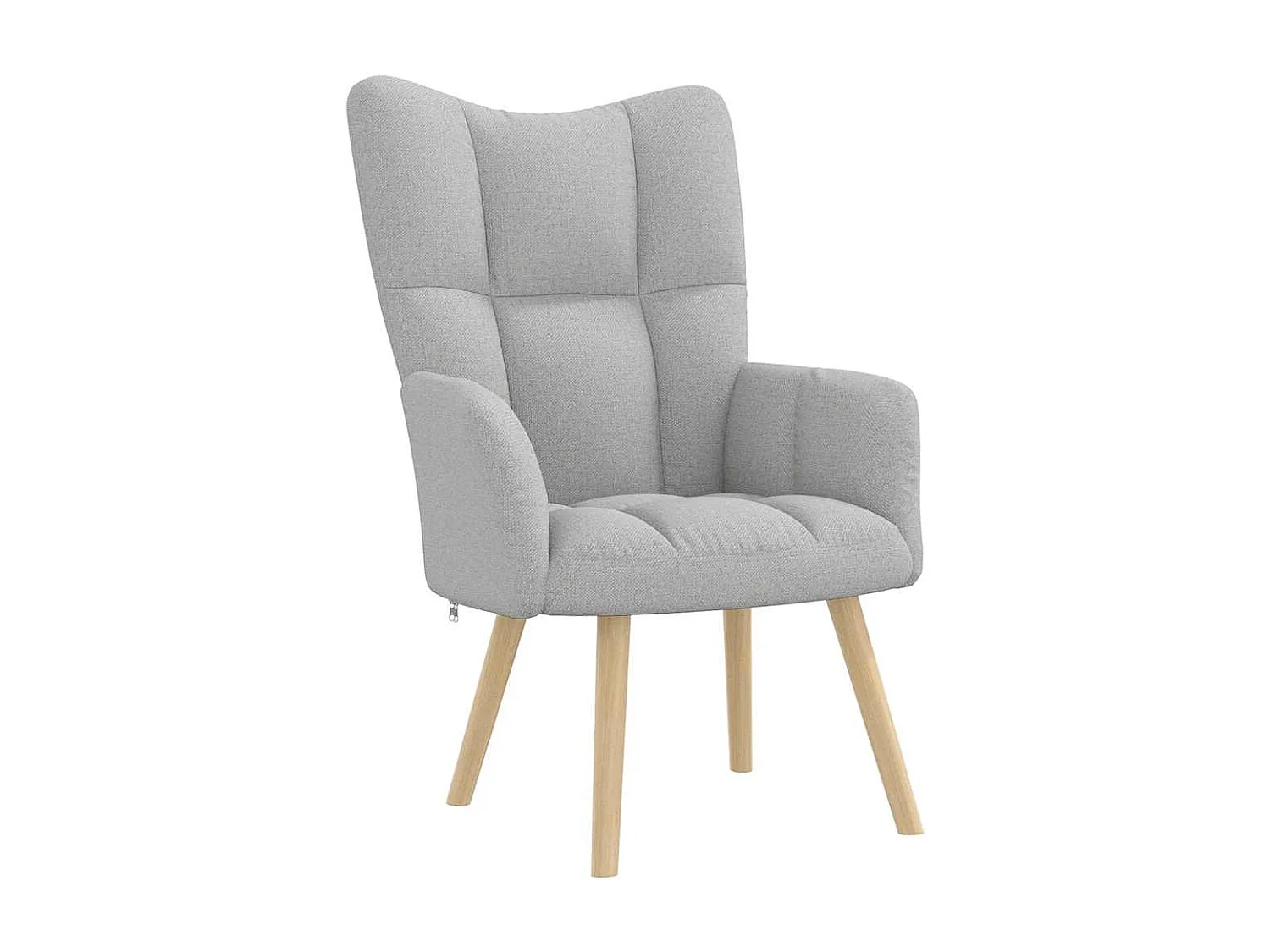 Fauteuil de Salon-Chaise de relaxation moderne gris nuage tissu SHL2771