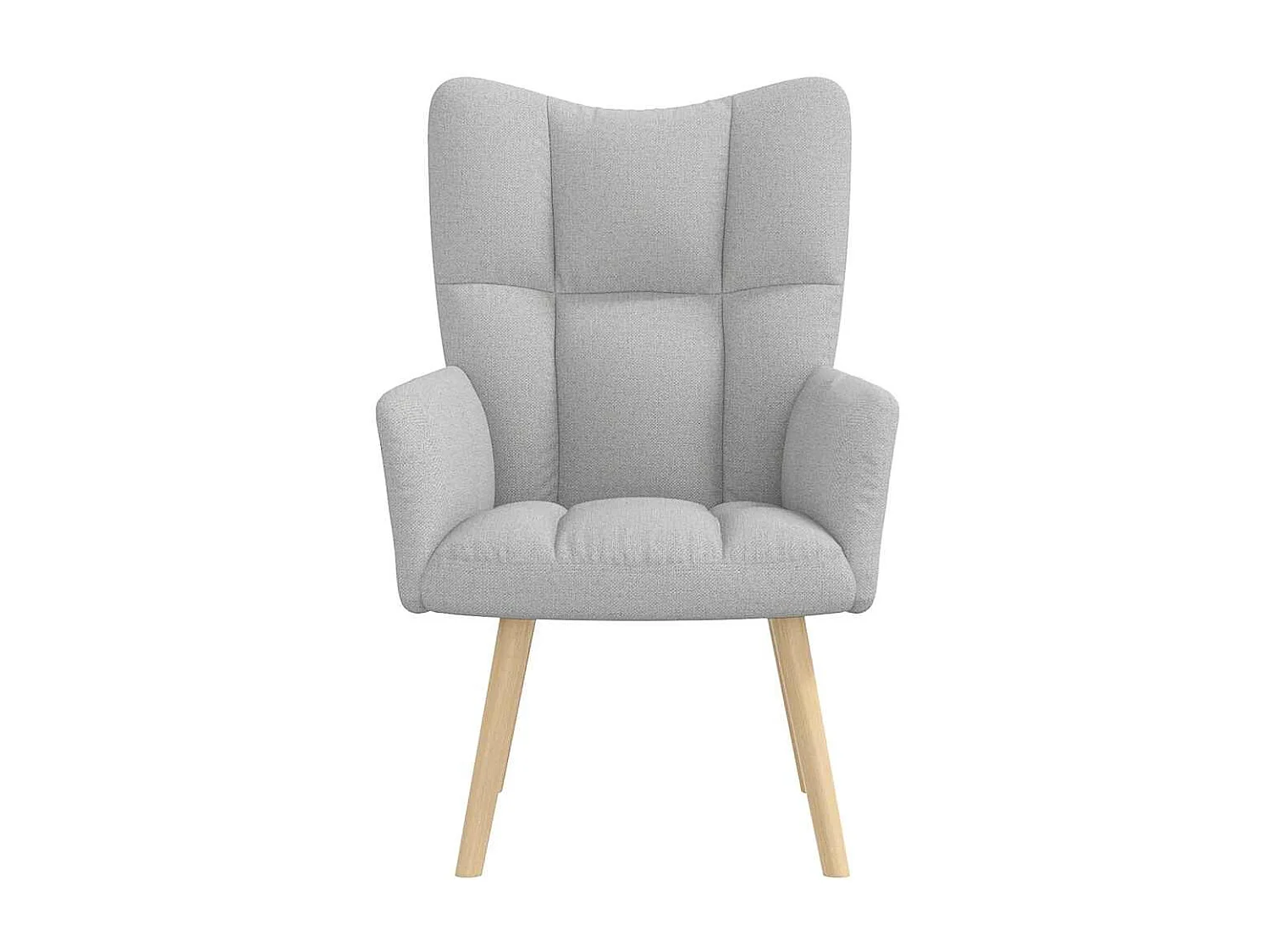 Fauteuil de Salon-Chaise de relaxation moderne gris nuage tissu SHL2771