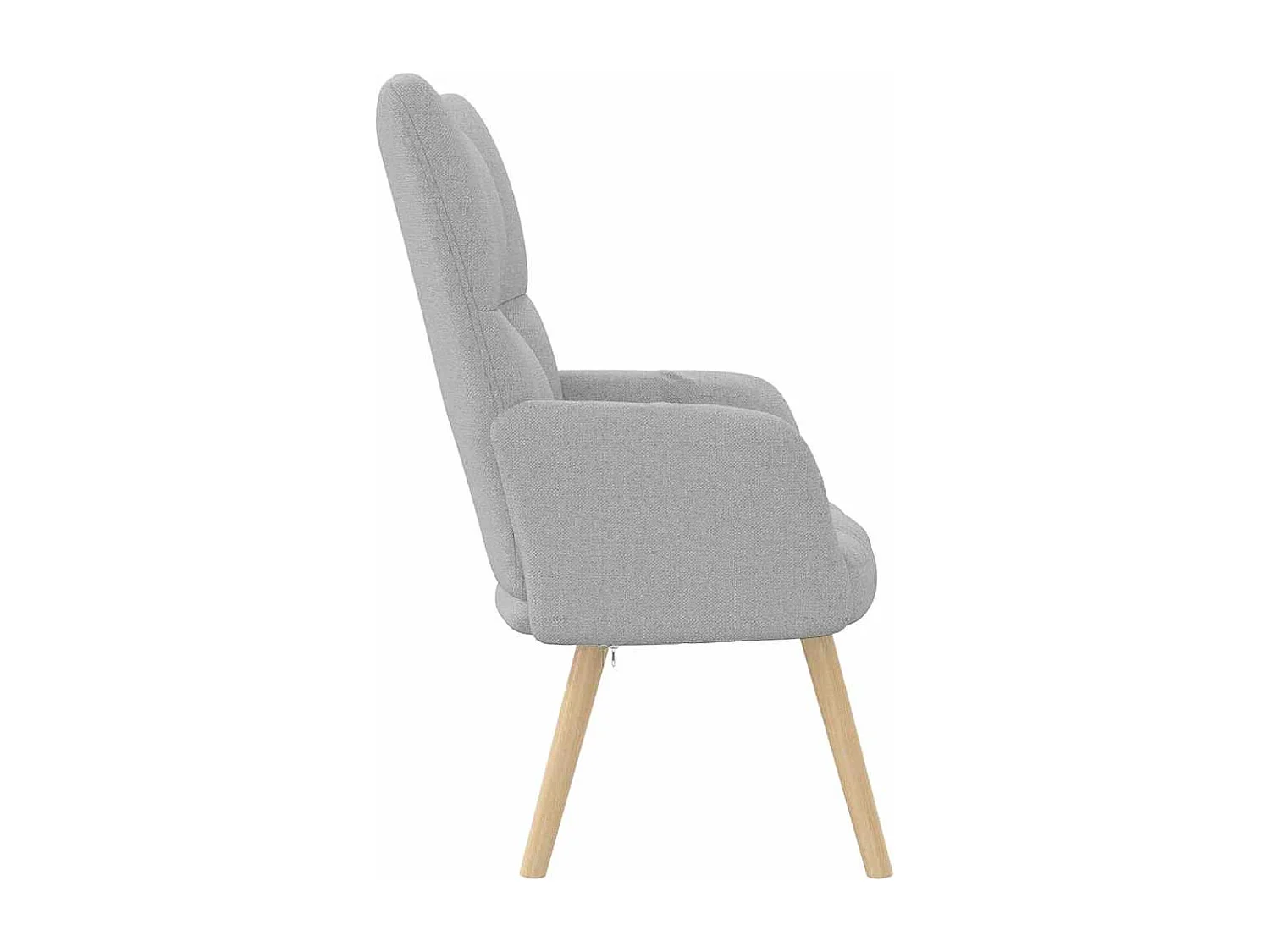 Fauteuil de Salon-Chaise de relaxation moderne gris nuage tissu SHL2771