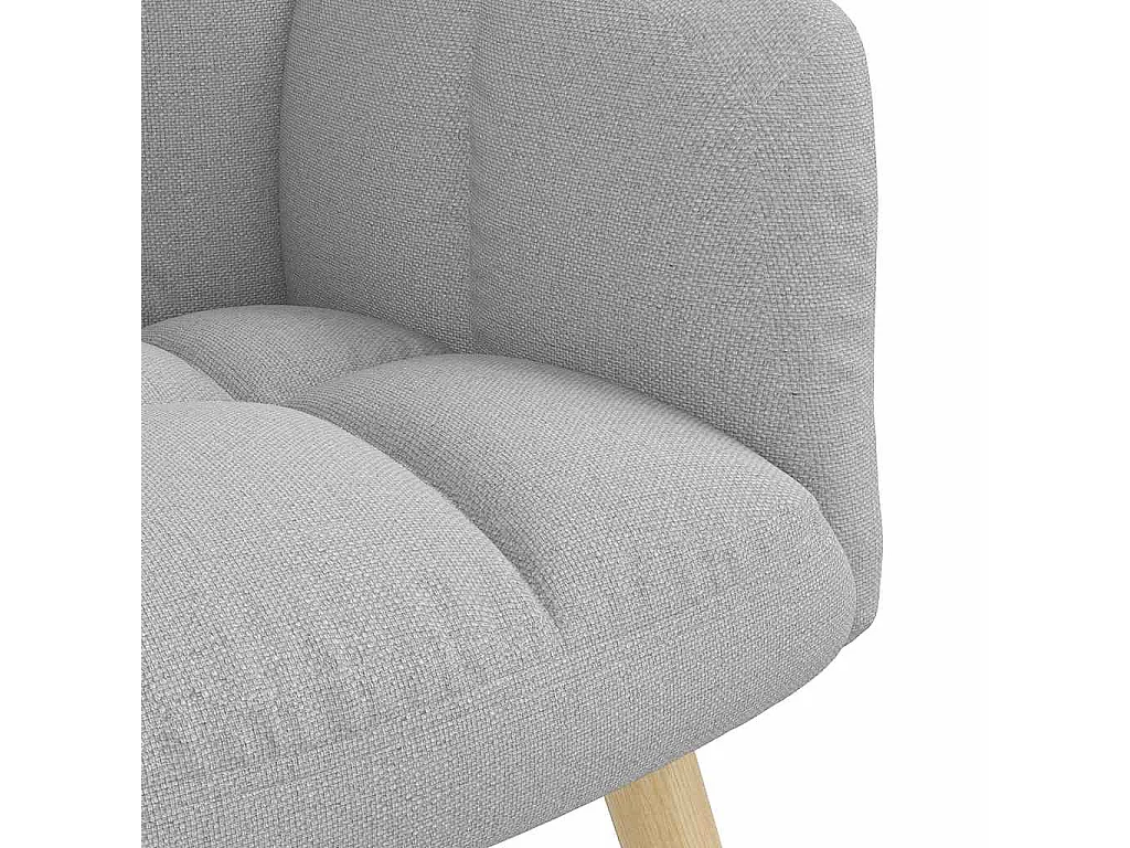 Fauteuil de Salon-Chaise de relaxation moderne gris nuage tissu SHL2771