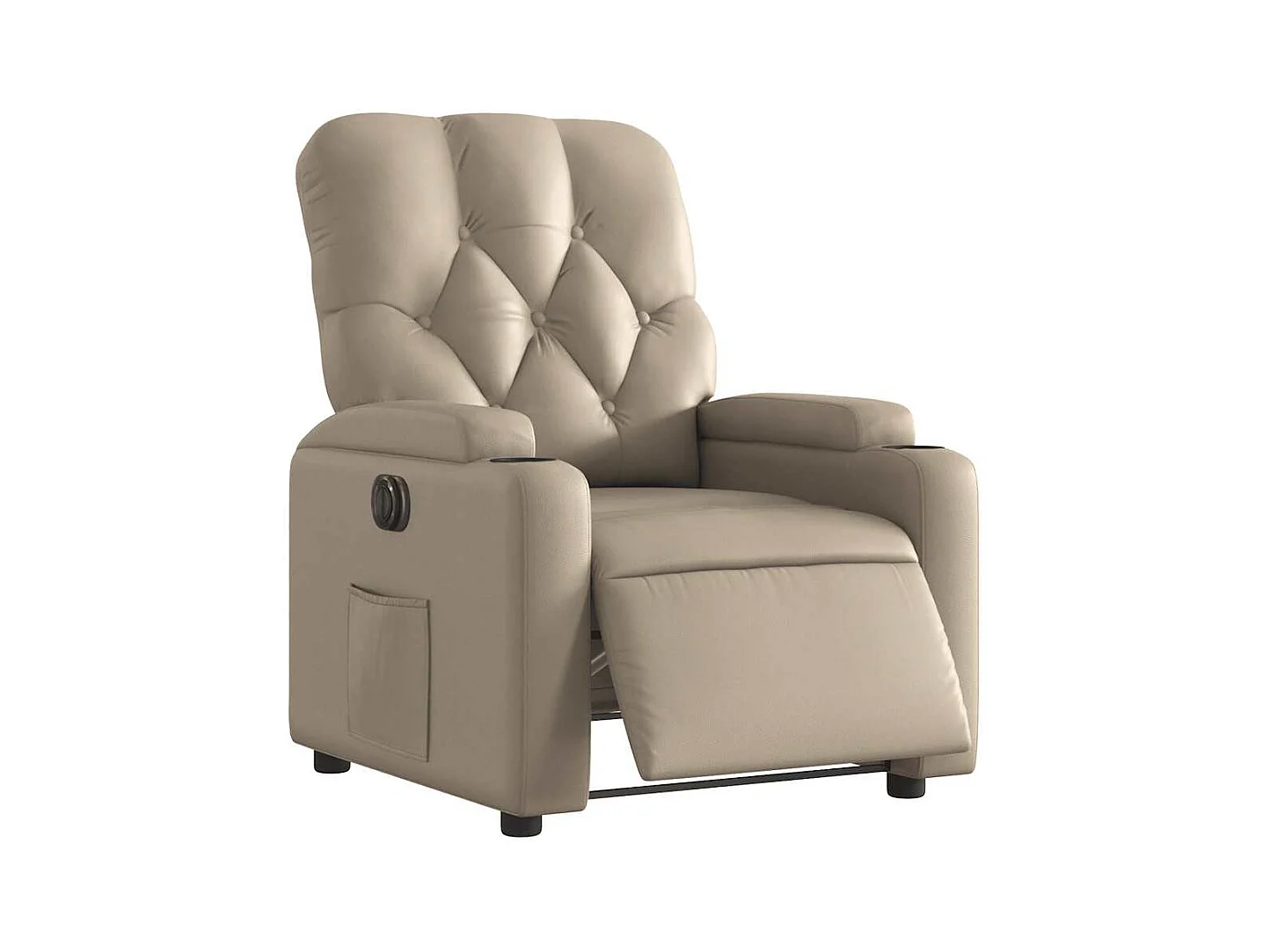 Sillón de relax | Sillón reclinable eléctrico de cuero sintético color capuchino SHL9837