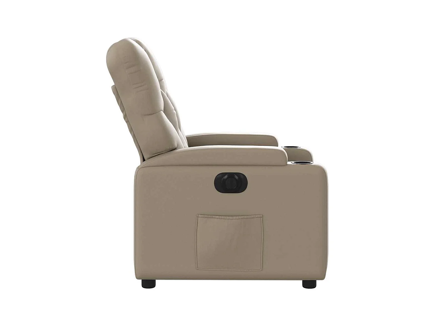 Sillón de relax | Sillón reclinable eléctrico de cuero sintético color capuchino SHL9837