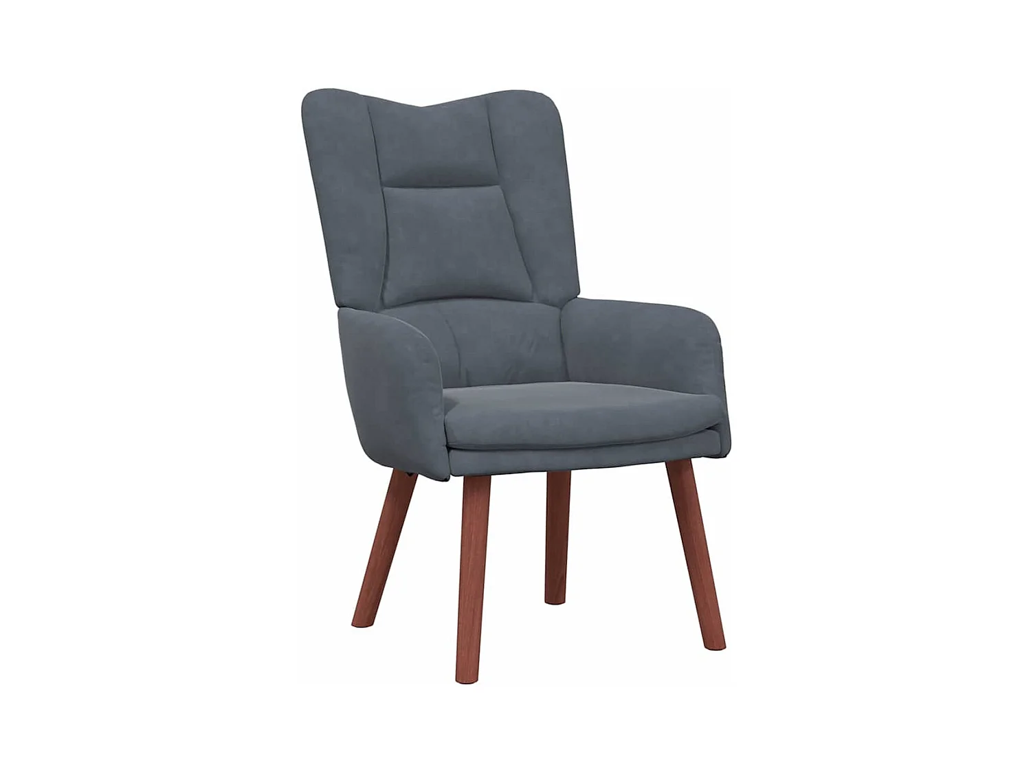 Sillón de relax | Silla Relax | Sillón de salón Gris oscuro 63x67x94 cm Terciopelo SHL4191