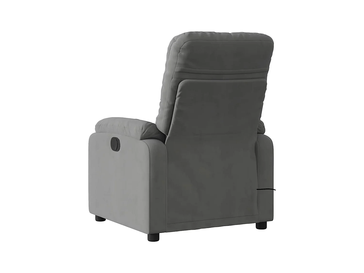 Sillón de relax | Sillón reclinable de masaje tela de microfibra gris oscuro SHL8052