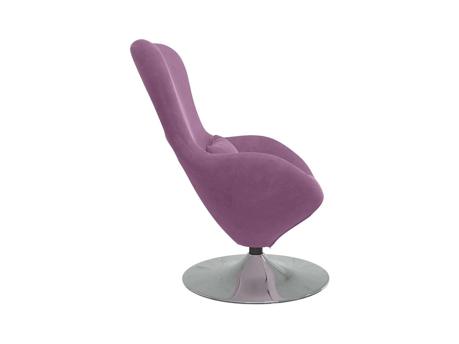Sillón de relax | Sillón huevo Morado 63x73x90 cm Terciopelo SHL5803